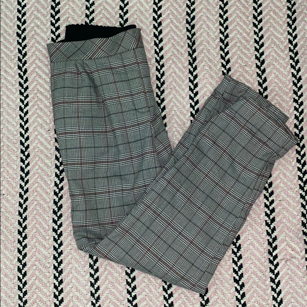 Plaid dress pants